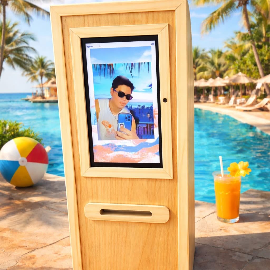 Light wood Click2Keep booth